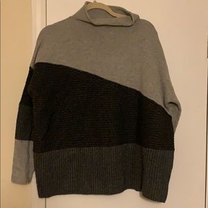 French Connection tonal patchwork sweater